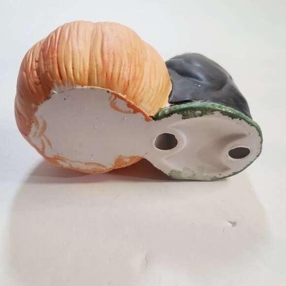 Vintage Halloween Witch Pumpkin Ceramic Tea Light Candle Holder - Picture 12 of 16